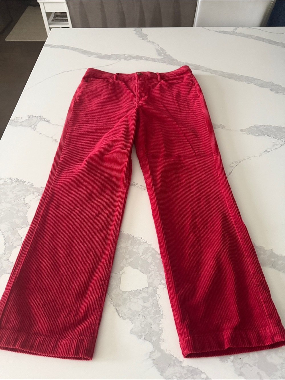 Loft Red Corduroy Women's pants. Size 8